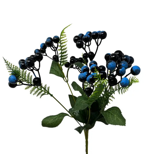 Berry Cluster Bush X7 13" - Blue