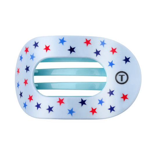 Teleties United We Stand Flat Round Hair Clip - Medium