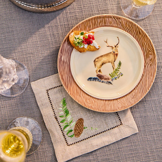 Forest Walk Stag Cocktail Plate