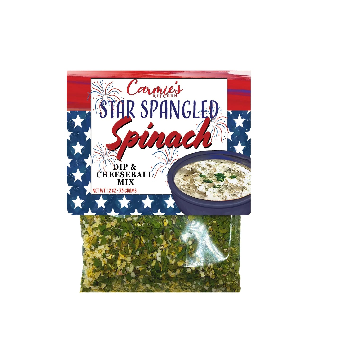 Carmie's Star Spangled Spinach Dip Mix - Americana Collection