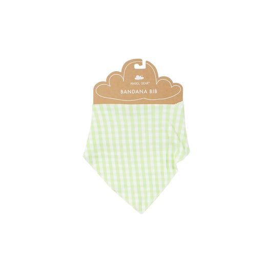 Angel Dear - Bandana Bib - Green Gingham