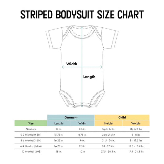 Tennessee Volunteers Striped Infant Bodysuit