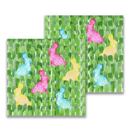Colorful Bunnies Cocktail Napkins