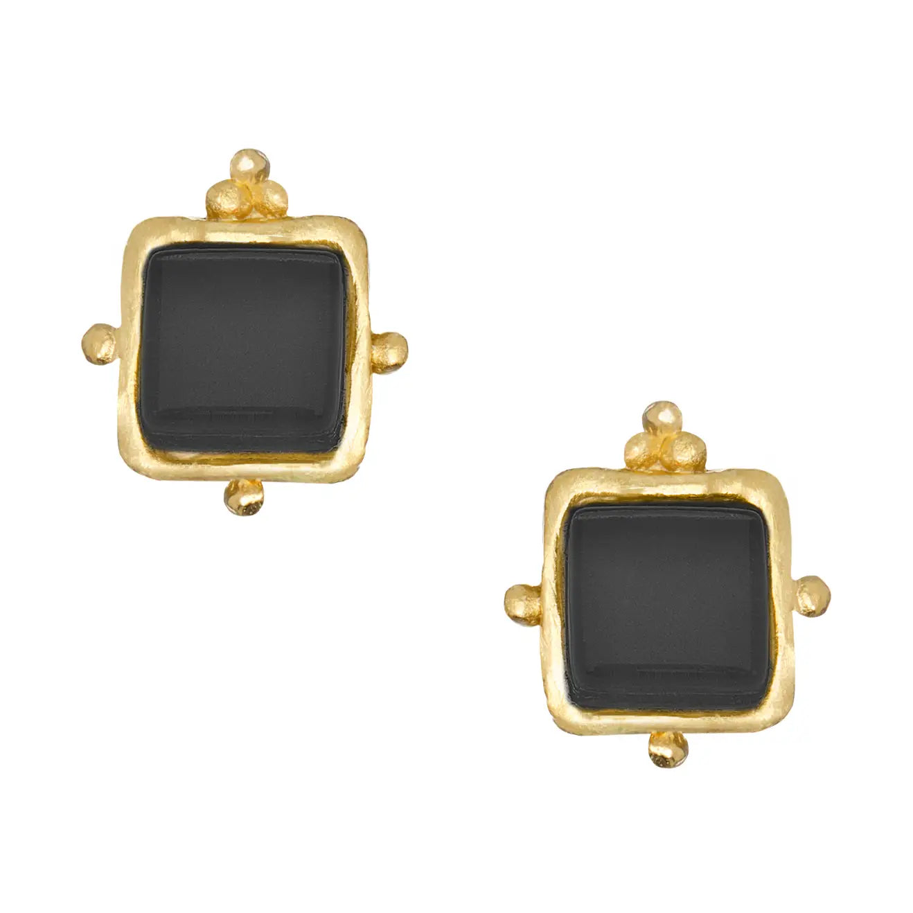 Susan Shaw Charlotte Studs - Black 1083J