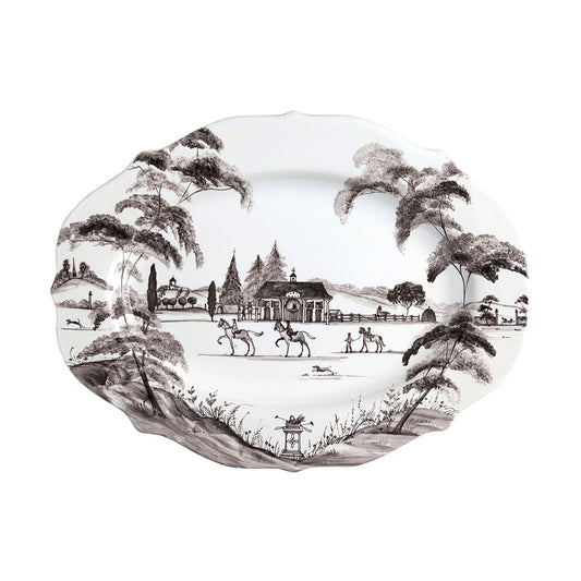 Country Estates 15 inch Flint Grey Platter