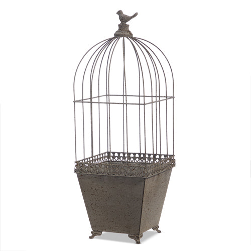 23 inch Antique Bird Finial Cloche