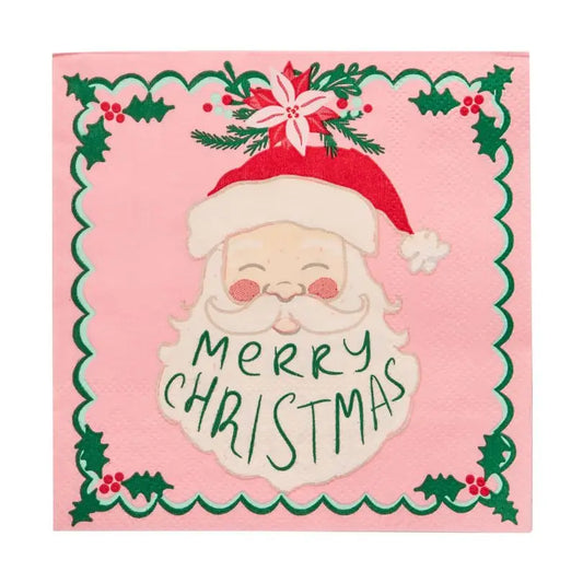 Tis The Season Santa Lunch Napkins