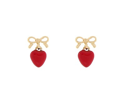 Red Heart Earrings