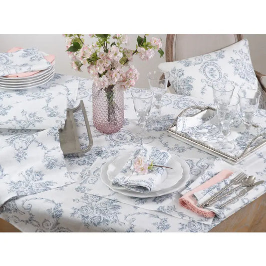 Toile Floral Placemats Linen