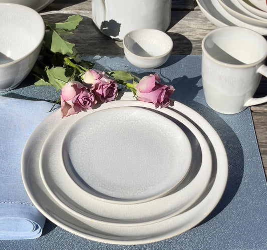 Carmel Ceramica Lily Valley White Dinner
