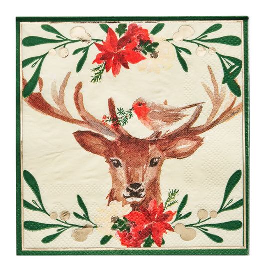 Deer and Bird napkins