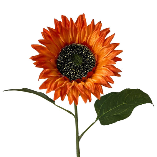 Sunflower Stem 26" - Orange
