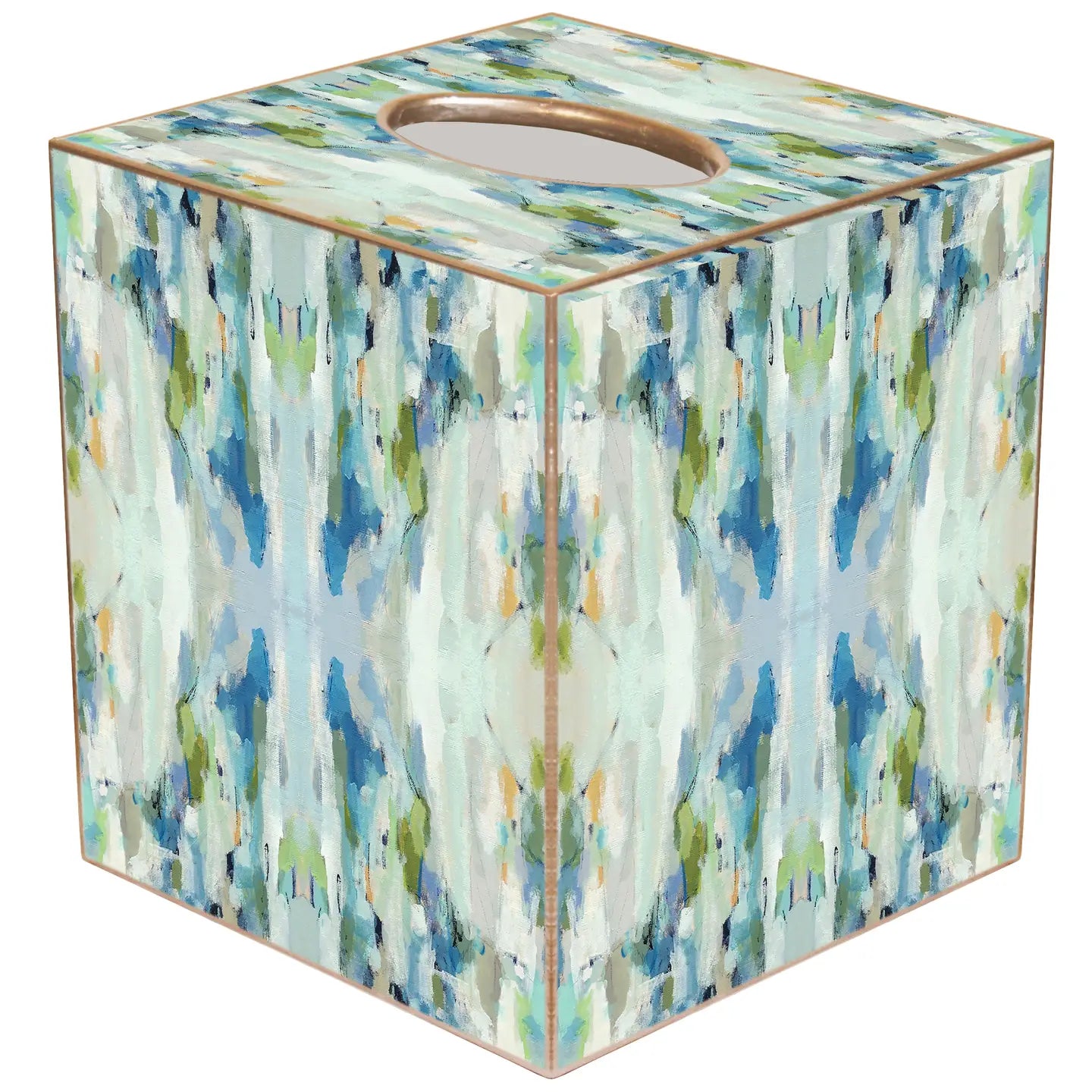 Laura Parke Wintergreen Tissue Box Cover Paper Mache