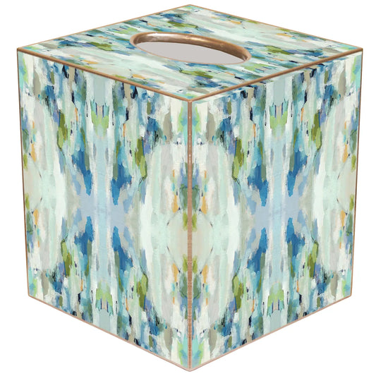 Laura Parke Wintergreen Tissue Box Cover Paper Mache