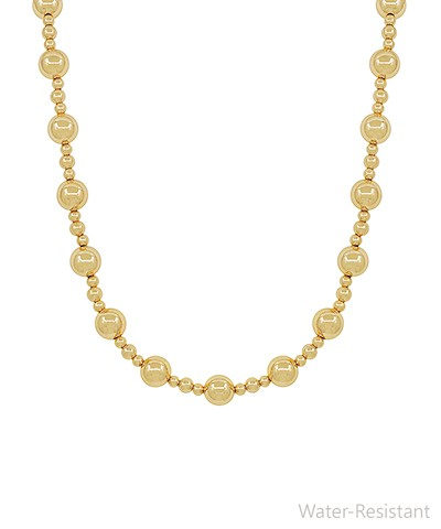 Magnetic Gold Small Beaded Necklace