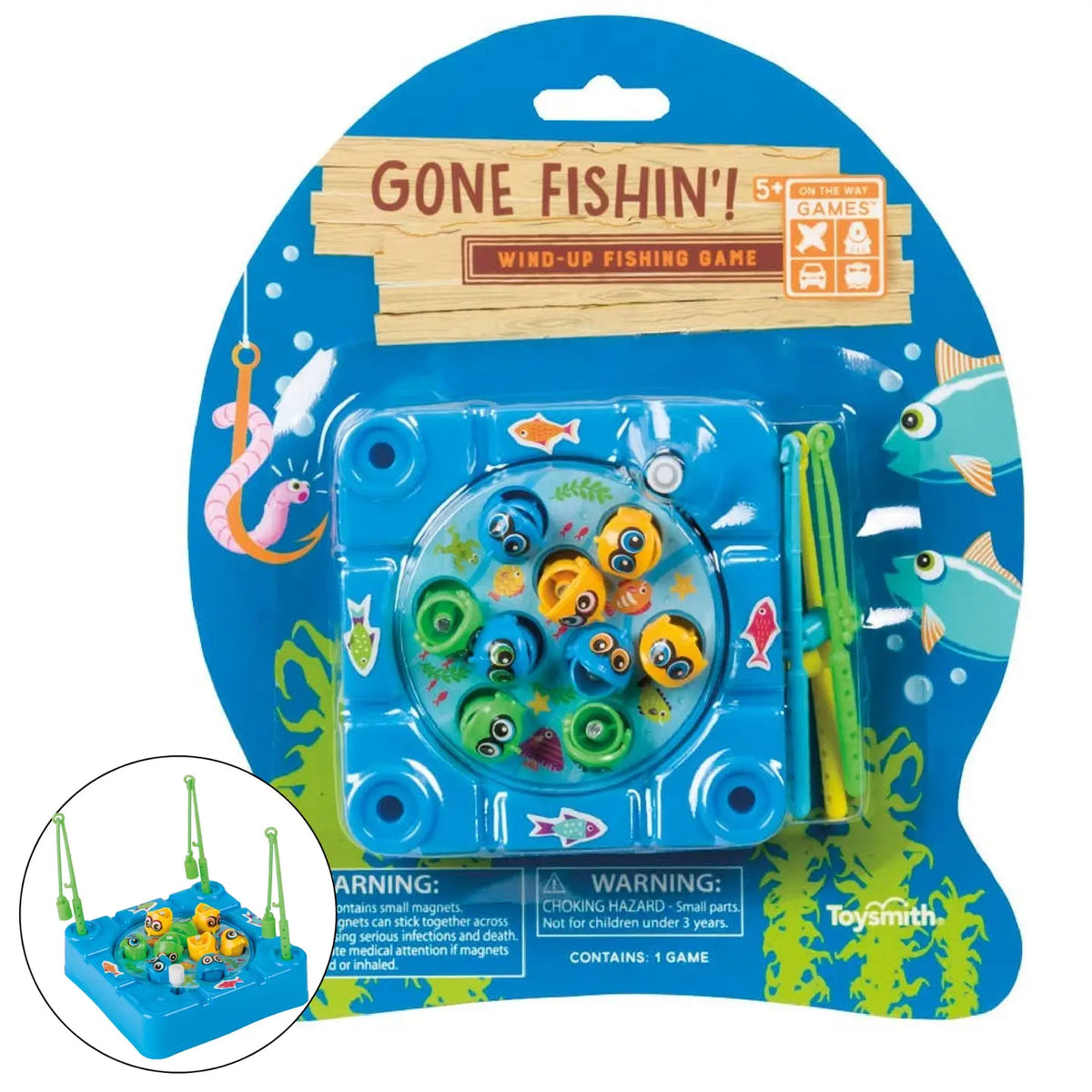 Gone Fishin' Wind-Up Fishing Game