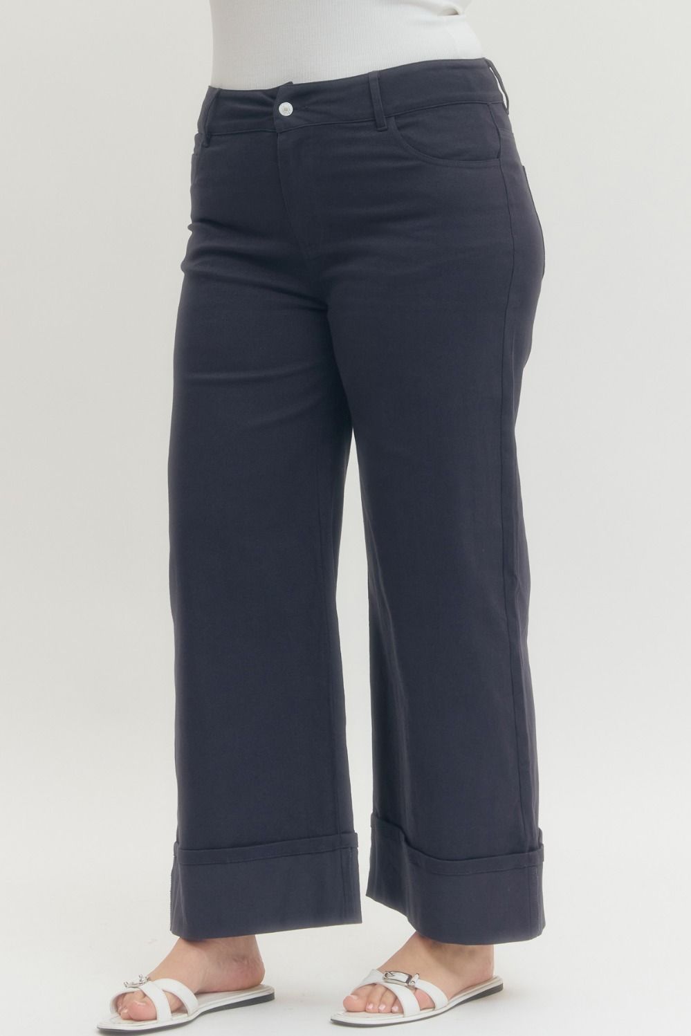 Navy Ankle Pants