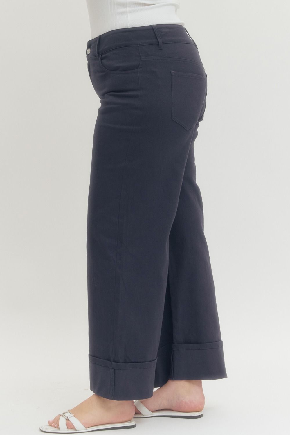 Navy Ankle Pants