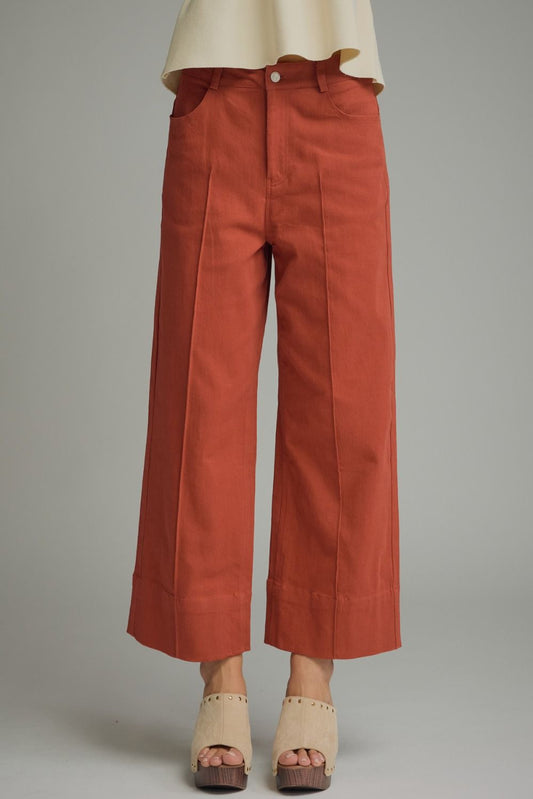 Wide Leg Rust  Pants