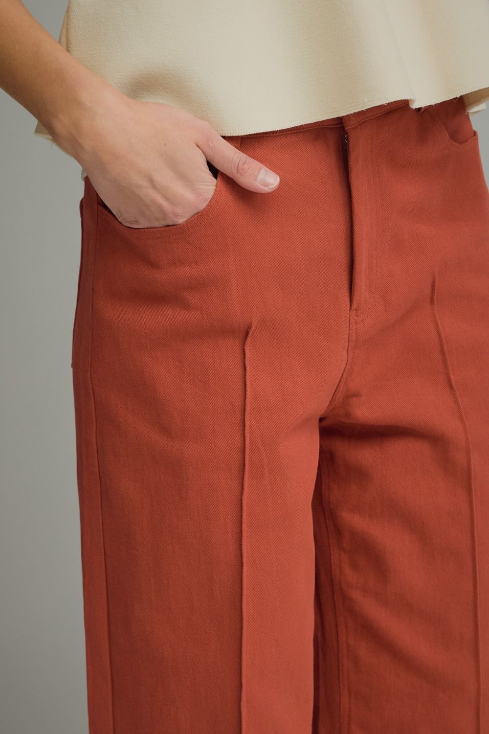 Wide Leg Rust  Pants