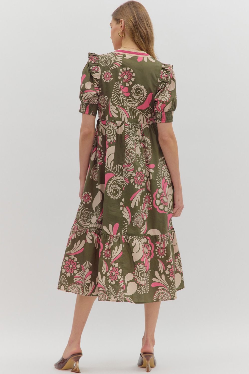Olive and Pink Dress