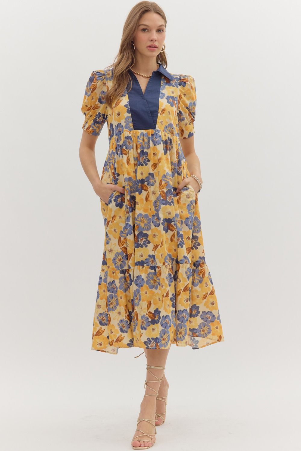 Fall Floral Dress