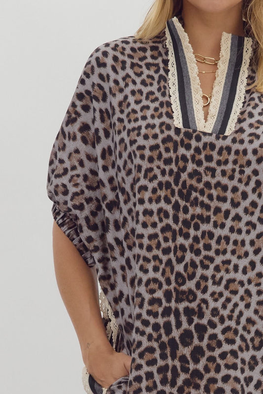 Leopard and Lace Dress