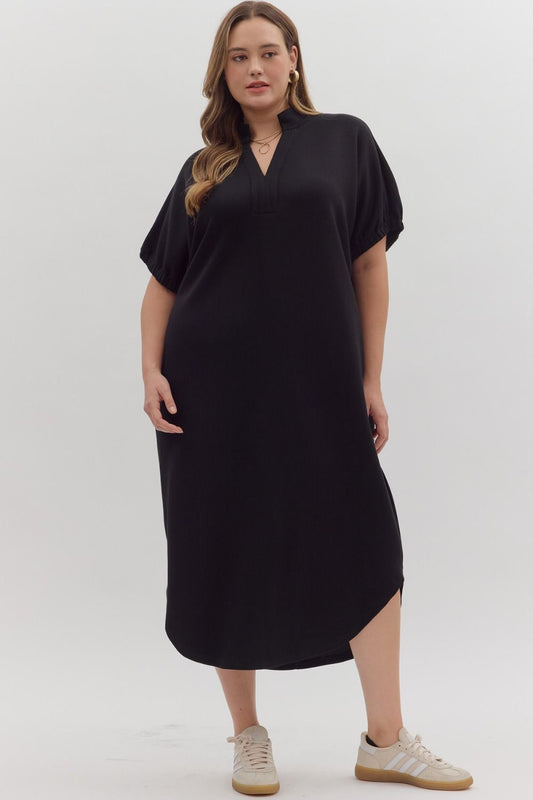 Midnight Beauty Midi Dress