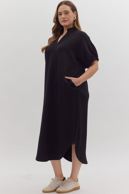 Midnight Beauty Midi Dress