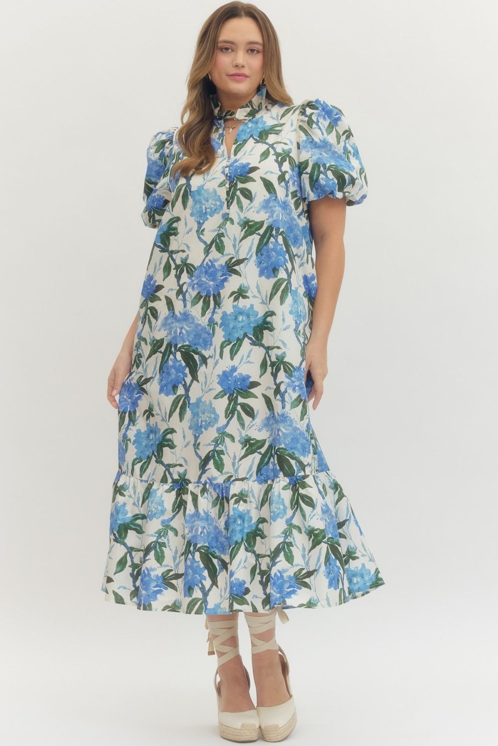 Ivory Royal Floral Dress