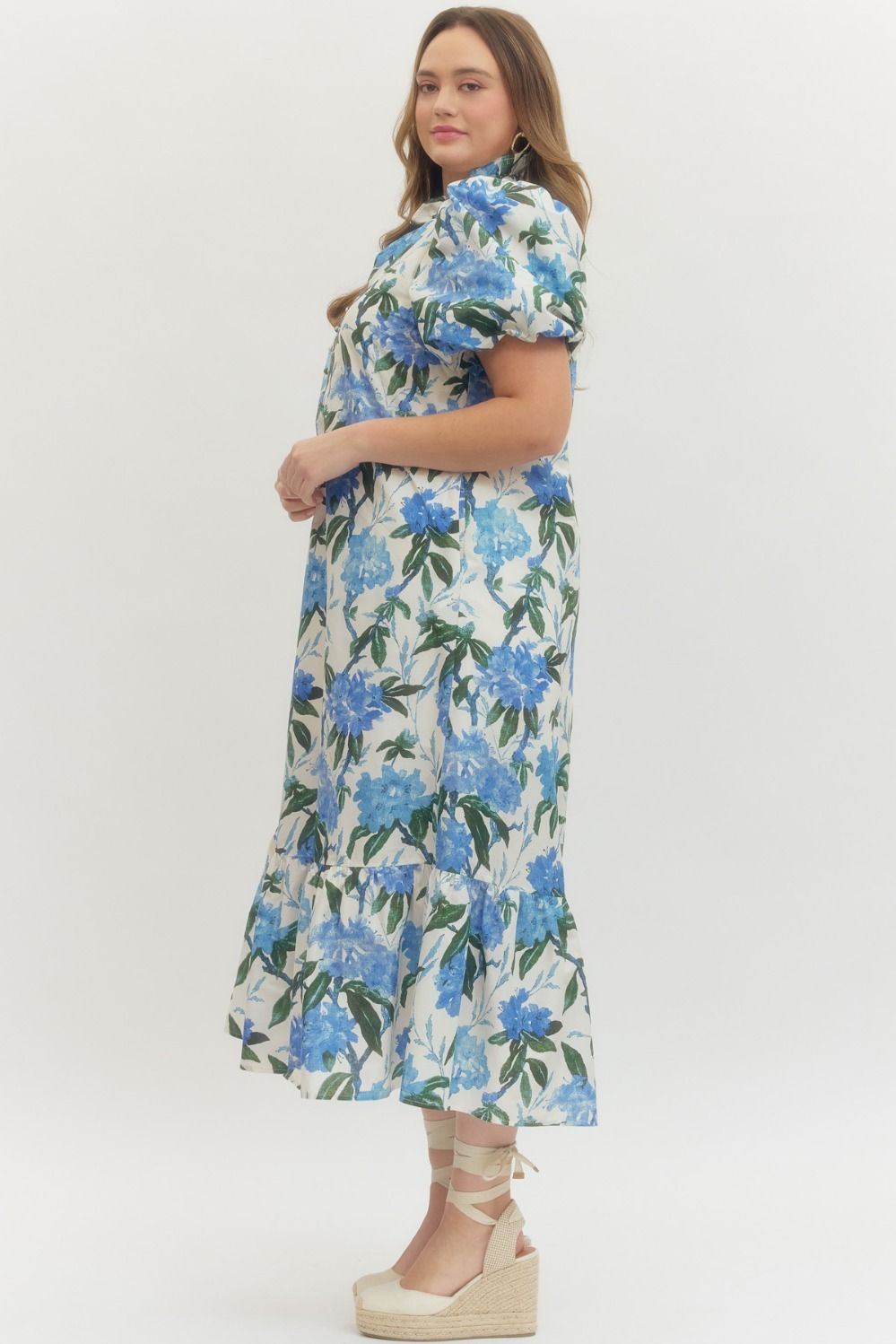 Ivory Royal Floral Dress