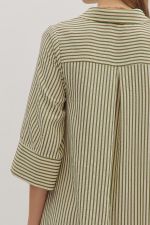 Olive Striped Dress