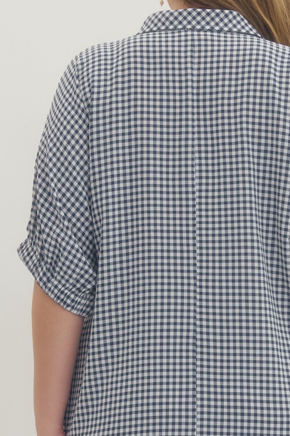 Gingham Blue Dress