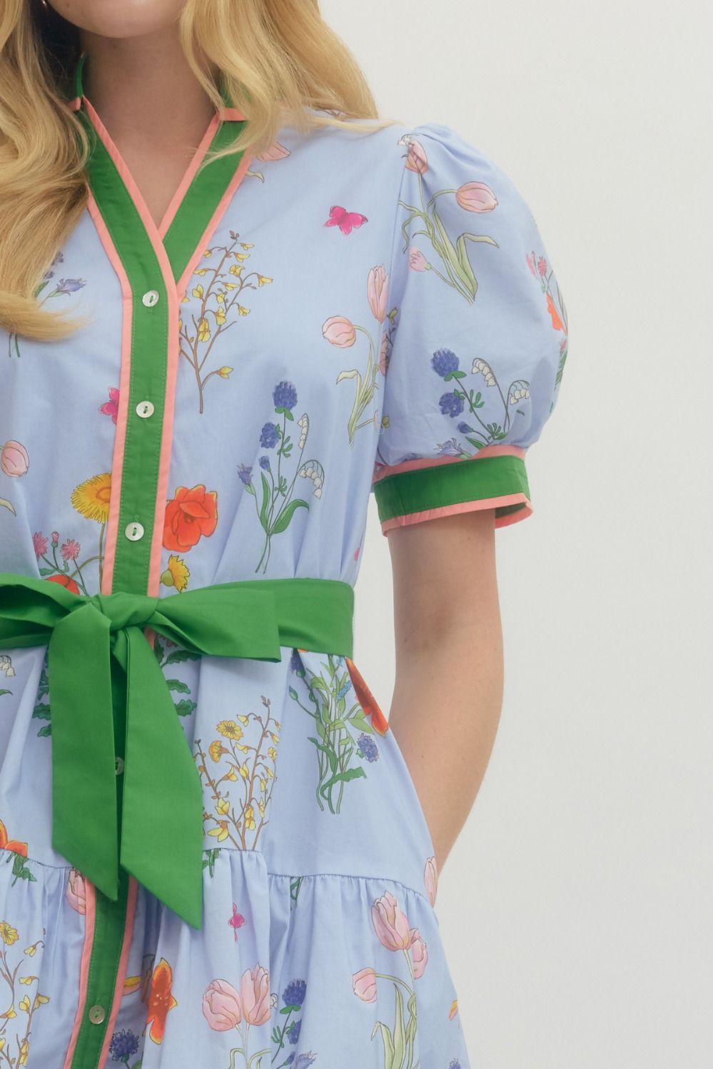 Spring and Colorful Mini Dress