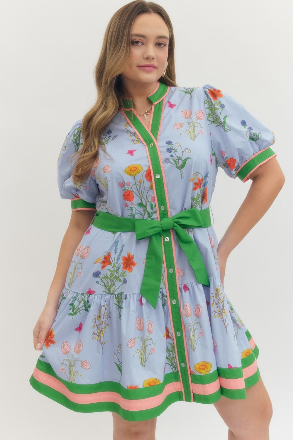 Spring and Colorful Mini Dress