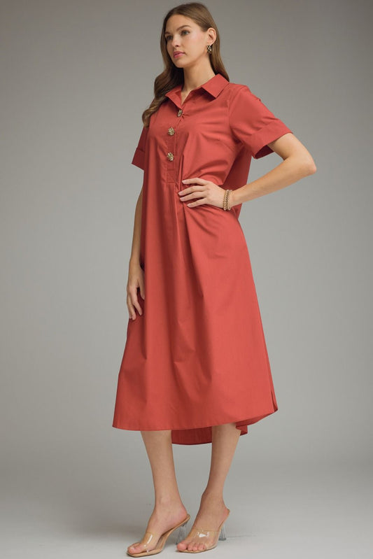 Autumn Clay Midi Dress
