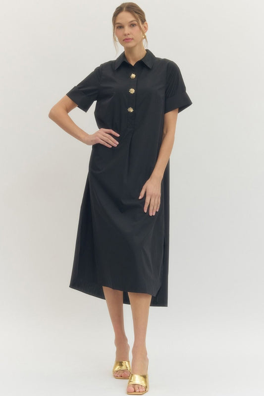 Black Midi Dress