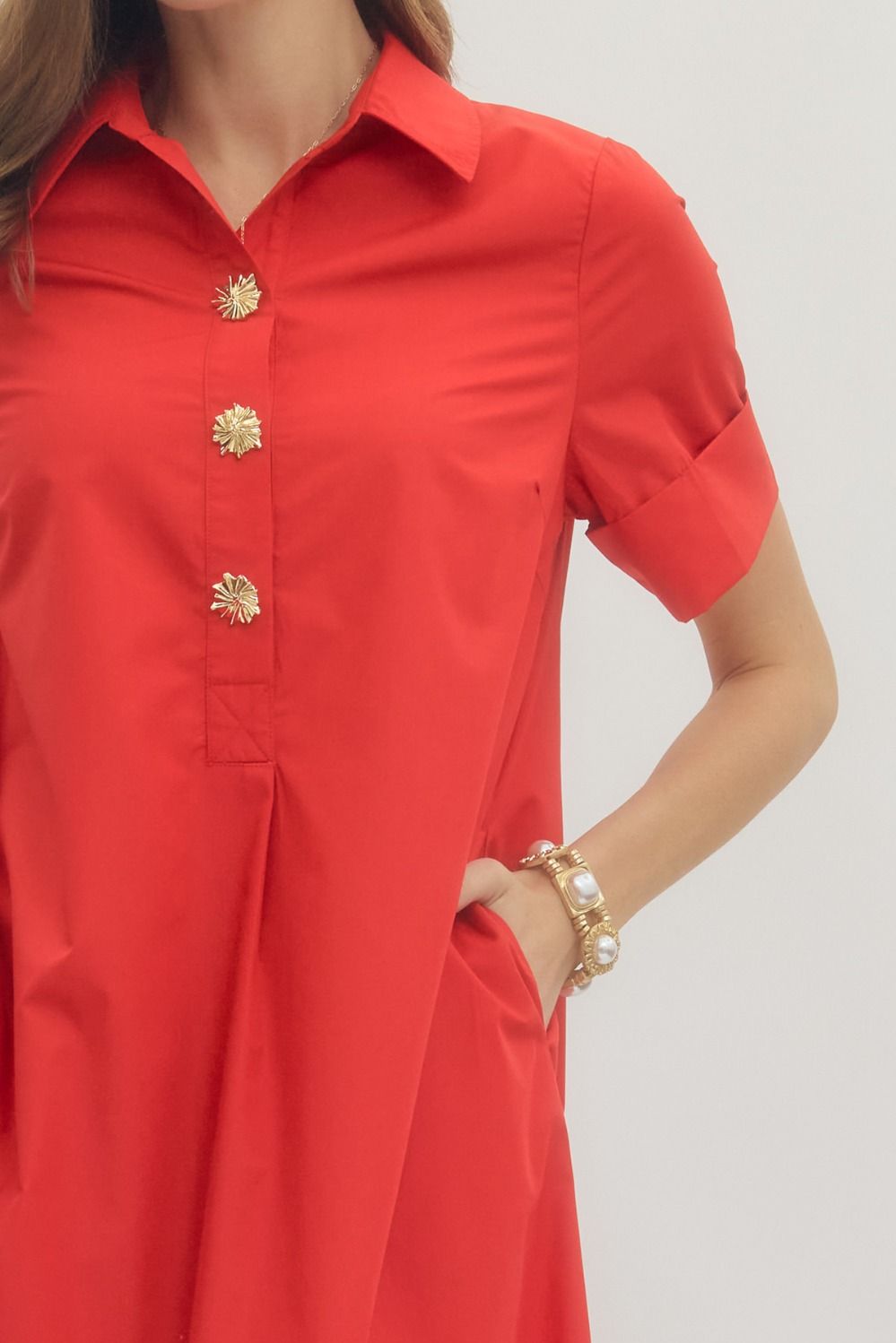 Kiss Me Red Midi Dress