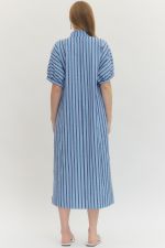 Navy Sailor Stripe Dress