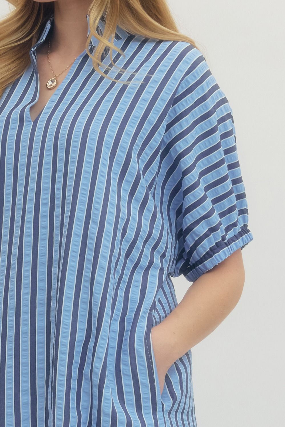 Navy Sailor Stripe Dress