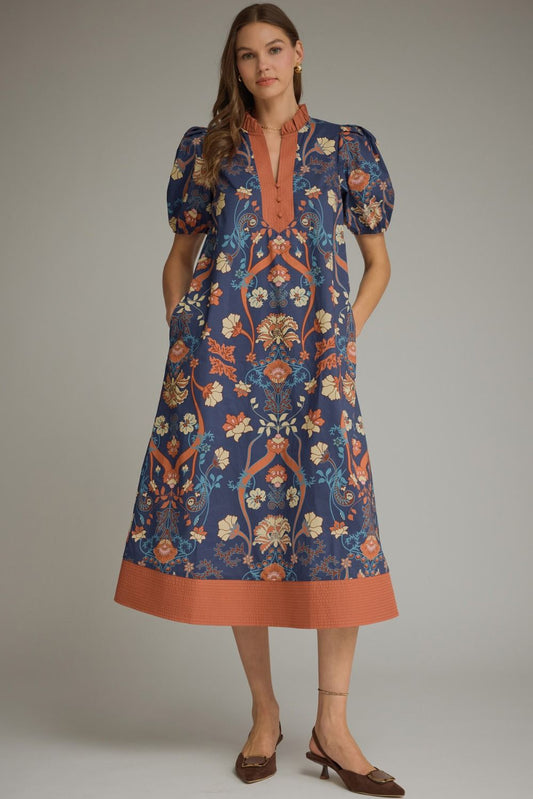 Fall Beauty Midi Dress