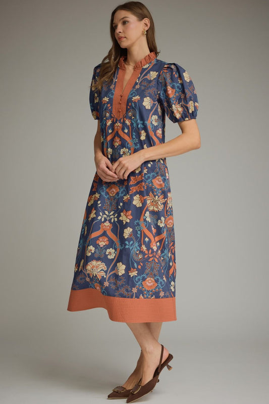 Fall Beauty Midi Dress