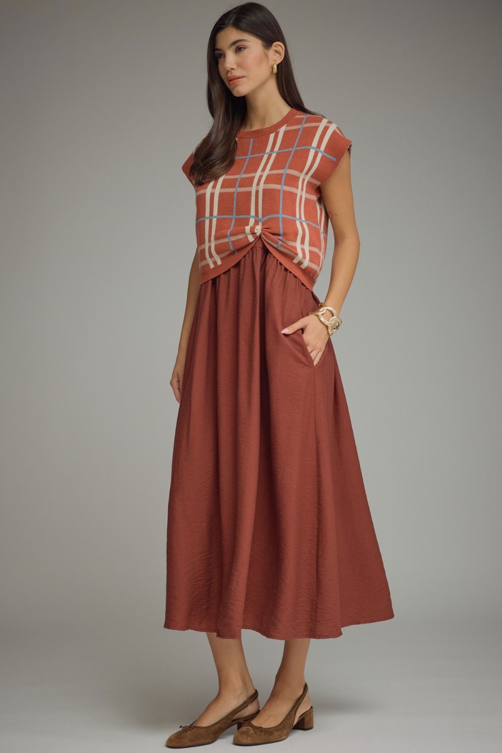 Harvest Harmony Midi Dress Set