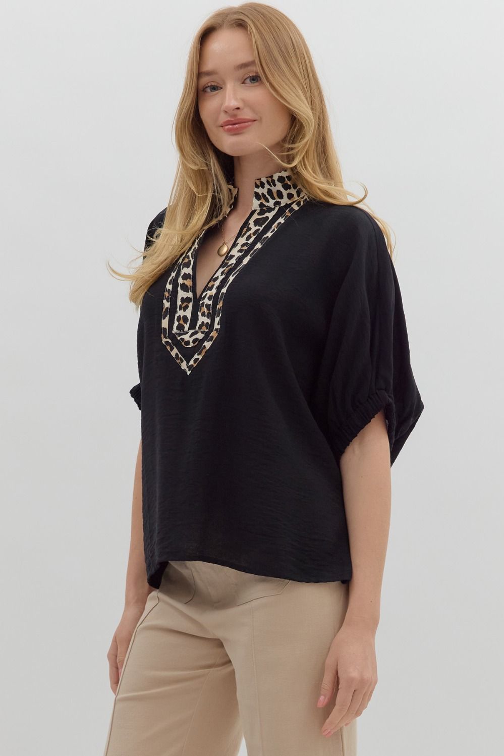 Liliana Leopard Blouse