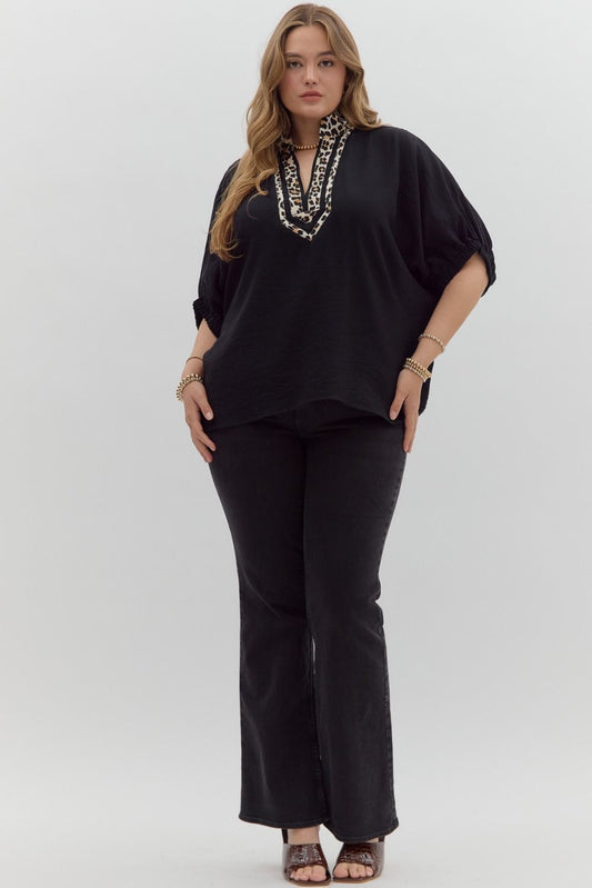 Liliana Leopard Blouse