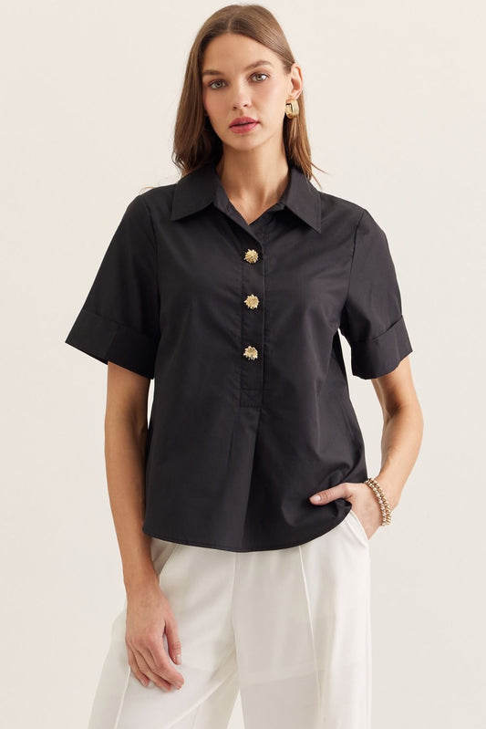Solid Black Shirt