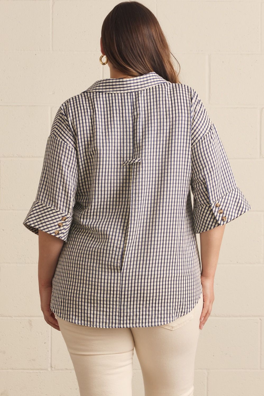 Blue Gingham Blouse