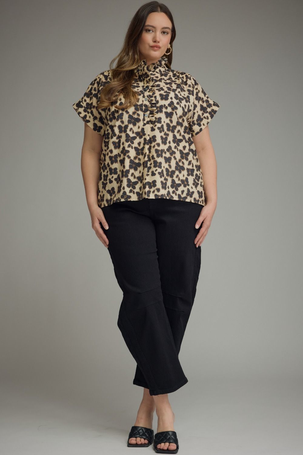 Neutral Beauty Floral Blouse