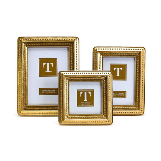 Gold Beaded Edge Photo Frame 4 x 6