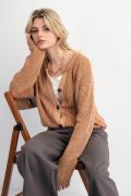 Mineral Washed Sweater Cardigan